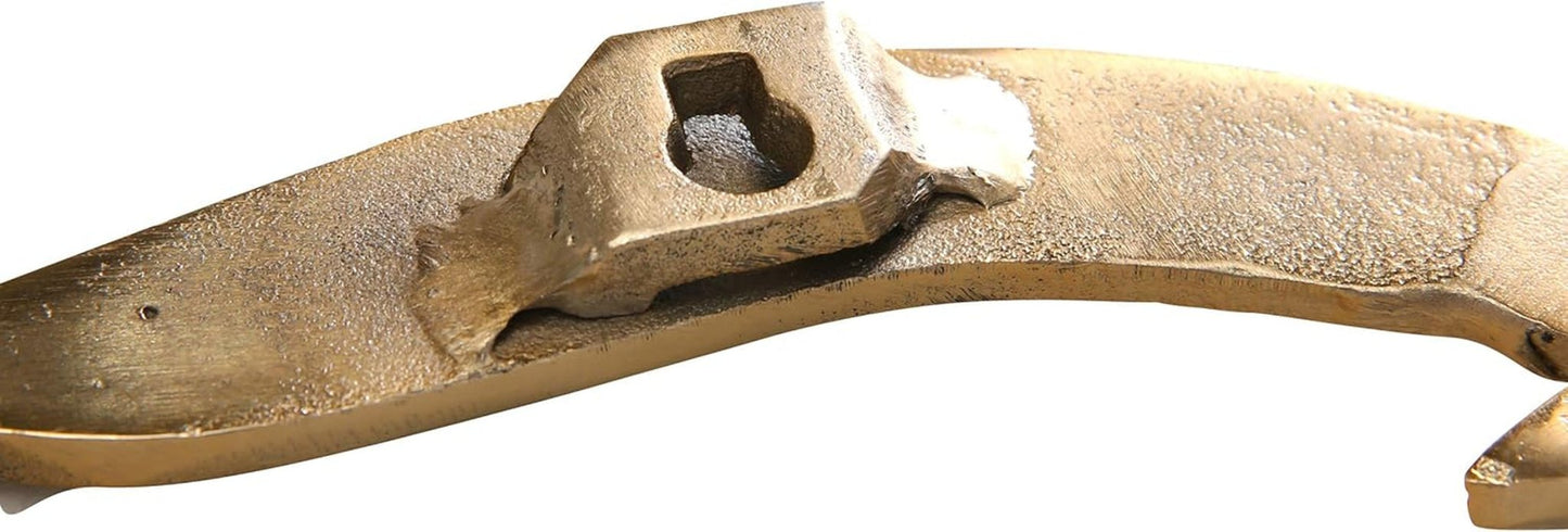 Birdy-Wandkunst (Gold, Wanddekorationen aus Metall, nautisches Motiv, Wandgemälde für Flur/Wohnzimmer/Esszimmer) 1011623 Naty Shop Statuen und Skulpturen