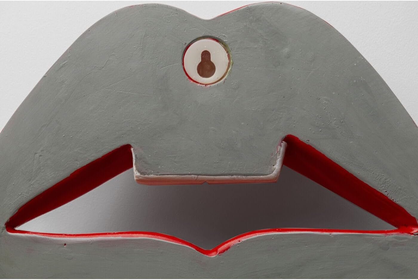Lippen Wandobjekt, rot, modern, Dekoobjekt, Lippenmotiv, Raumdekoration, Regaldekoration, Accessoire, Wohnzimmer, Flur, Büro, Schlafzimmer, 30 x 23 x 8 cm (H/B/T) Statuetten und Skulpturen Naty Shop