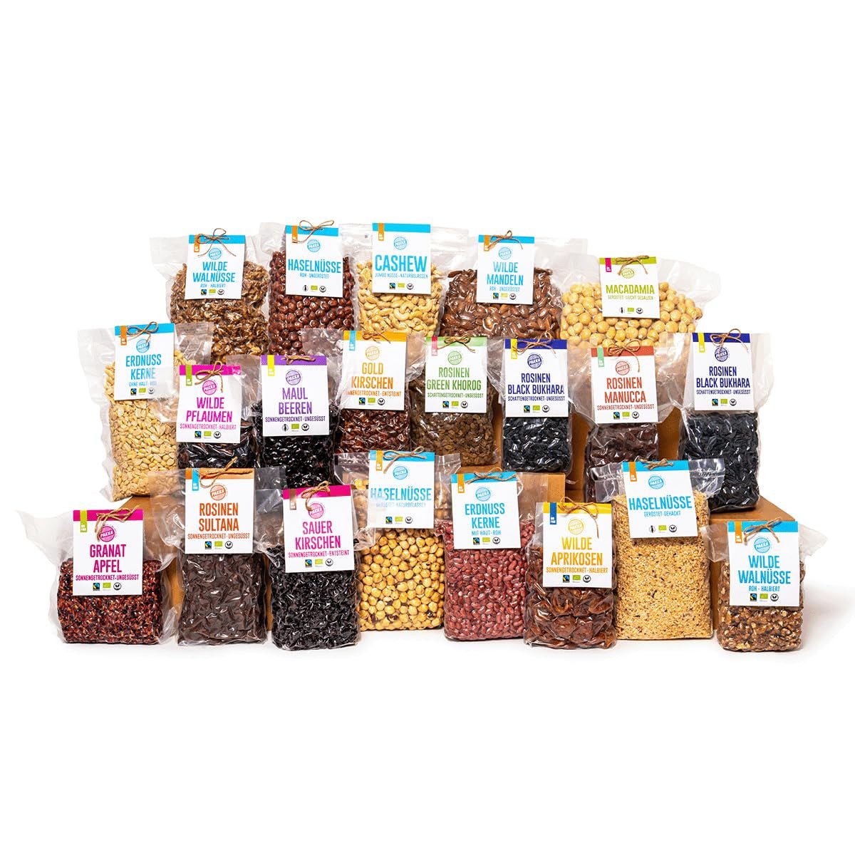 PAKKA – Bio-Fairtrade-Jumbo-Manucca-Rosinen 1 kg mit 2 – 3 knackigen Samen, sonnengetrocknete Manucca-Trauben, ölfrei, daher klebrig, ungeschwefelt, von Kleinbauern in Samarkand, Usbekistan, 1000 g, dehydrierte Produkte, Naty Shop