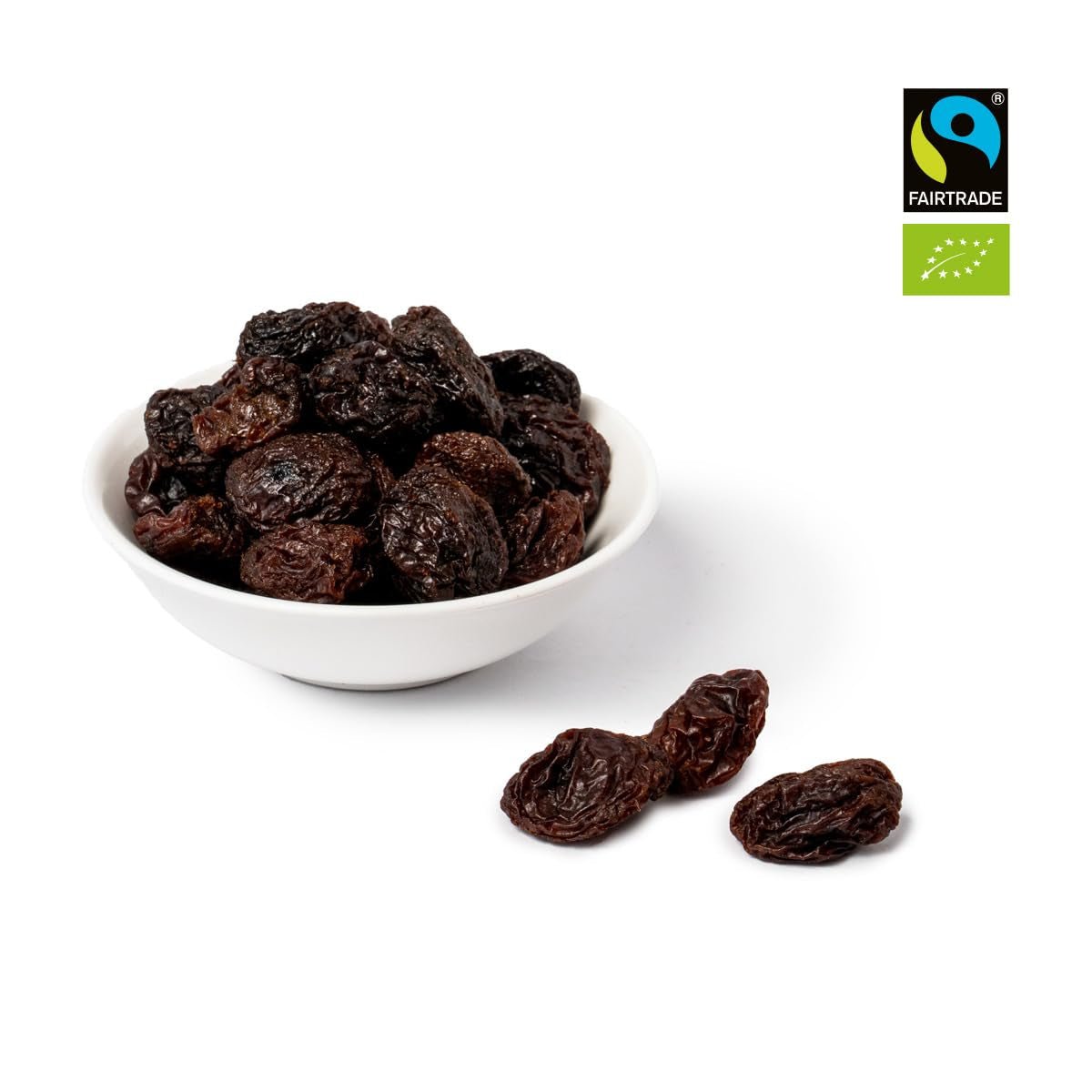 PAKKA – Bio-Fairtrade-Jumbo-Manucca-Rosinen 1 kg mit 2 – 3 knackigen Samen, sonnengetrocknete Manucca-Trauben, ölfrei, daher klebrig, ungeschwefelt, von Kleinbauern in Samarkand, Usbekistan, 1000 g, dehydrierte Produkte, Naty Shop