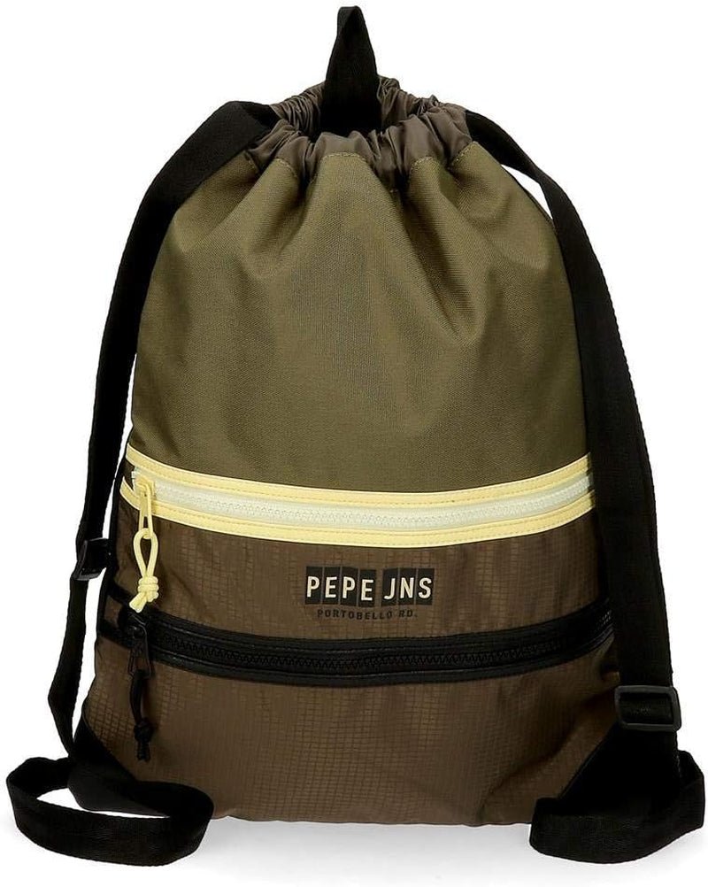 Pepe Jeans Caden Turnbeutel Grün 35x46 cm Polyester Rucksäcke und Premium-Schulranzen Naty Shop Default Title