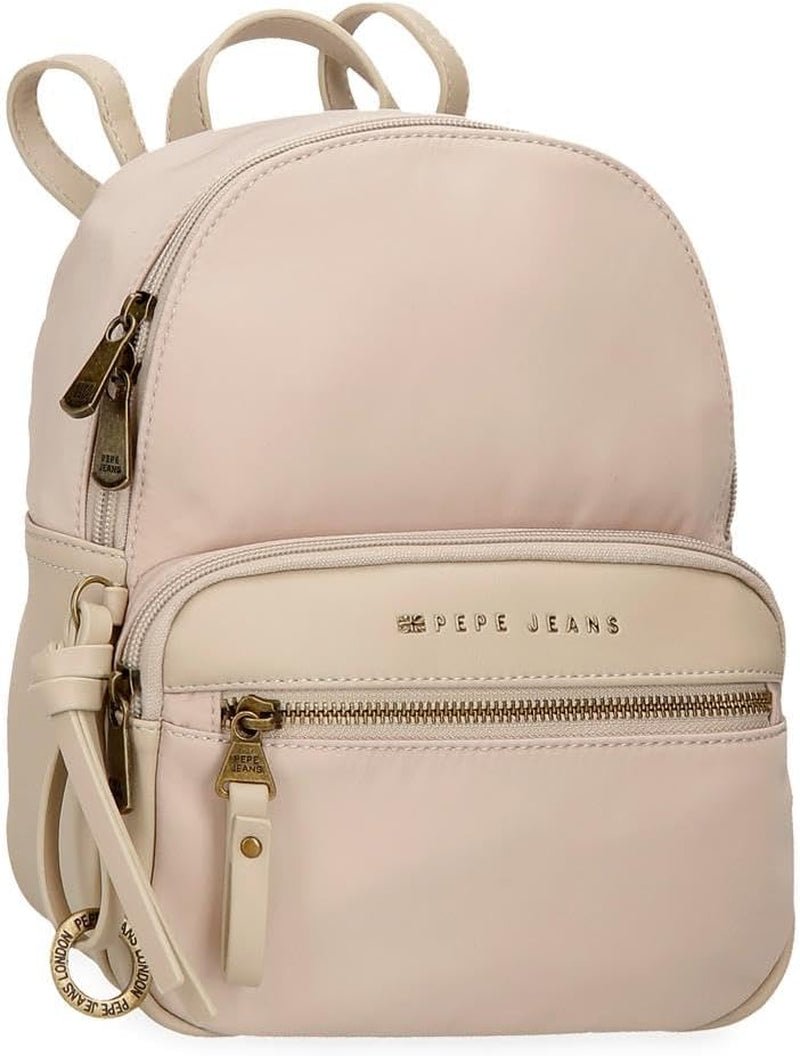 Pepe Jeans Morgan Lässige Rucksäcke Reisetaschen Beige Schwarz Kunstleder Für Damen Von Joumma Taschen Gepäck & Reisen Naty Shop Beige Rucksack 25