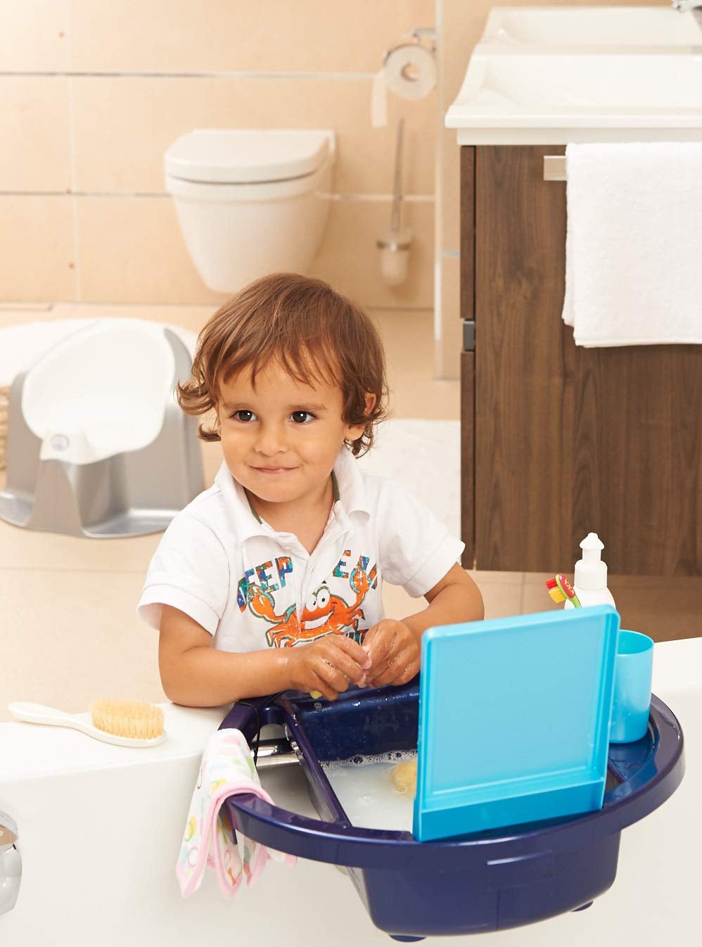 Kamm und Bürste Rotho Babydesign, Naturborsten, ab 0 Monate, TOP/Bella Bambina, Babybleu Perl (hellblau), 20059010301 Kinder - Bad und Hautpflege Naty Shop