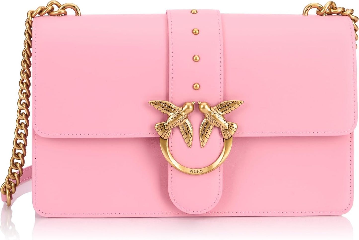 Pinko Damen Love One Classic Cl Kalbsseidentasche Damentaschen Naty Shop Pink