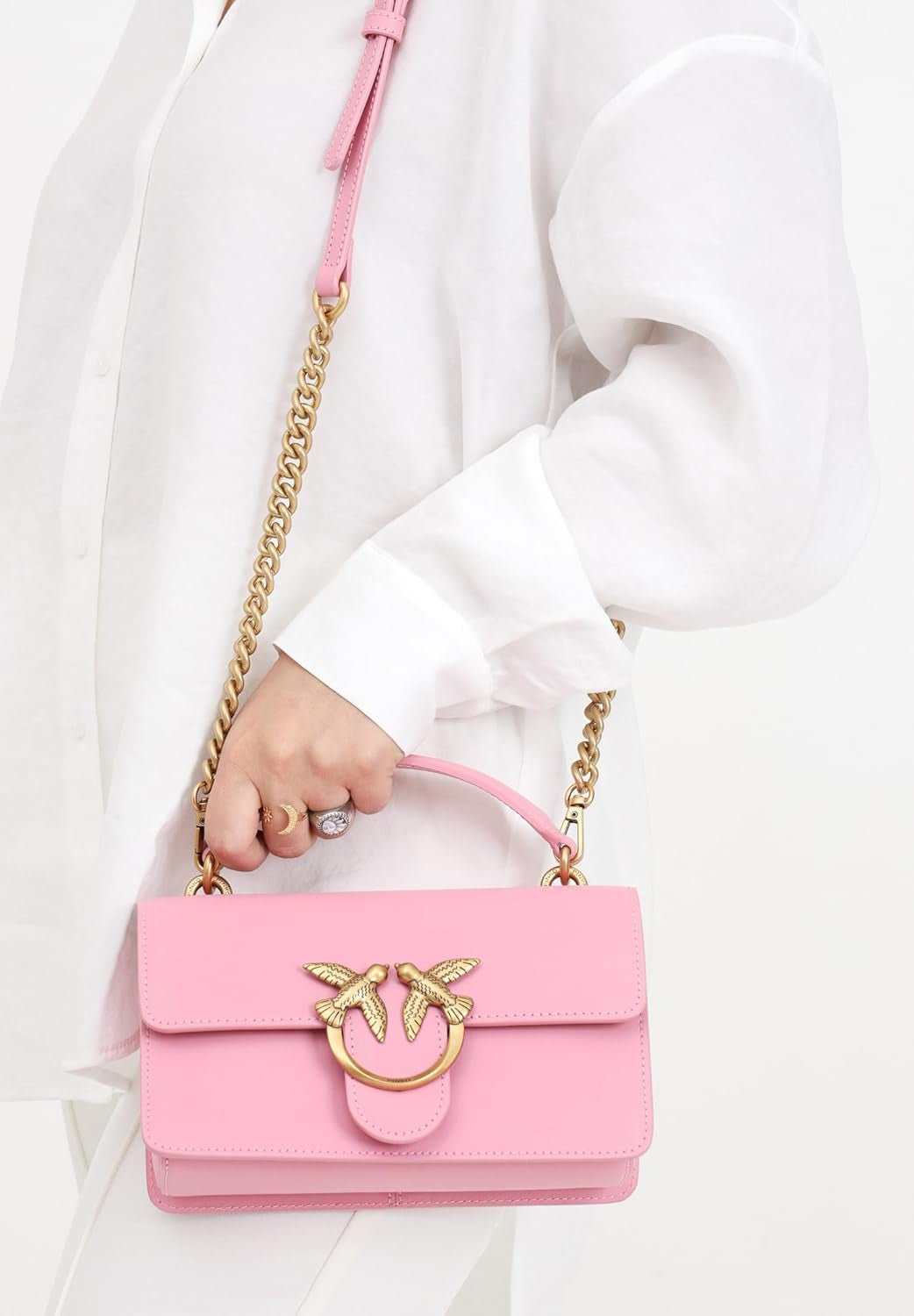 Pinko Ladies Love One Mini leichte Kalbsseidentasche Damentaschen Naty Shop