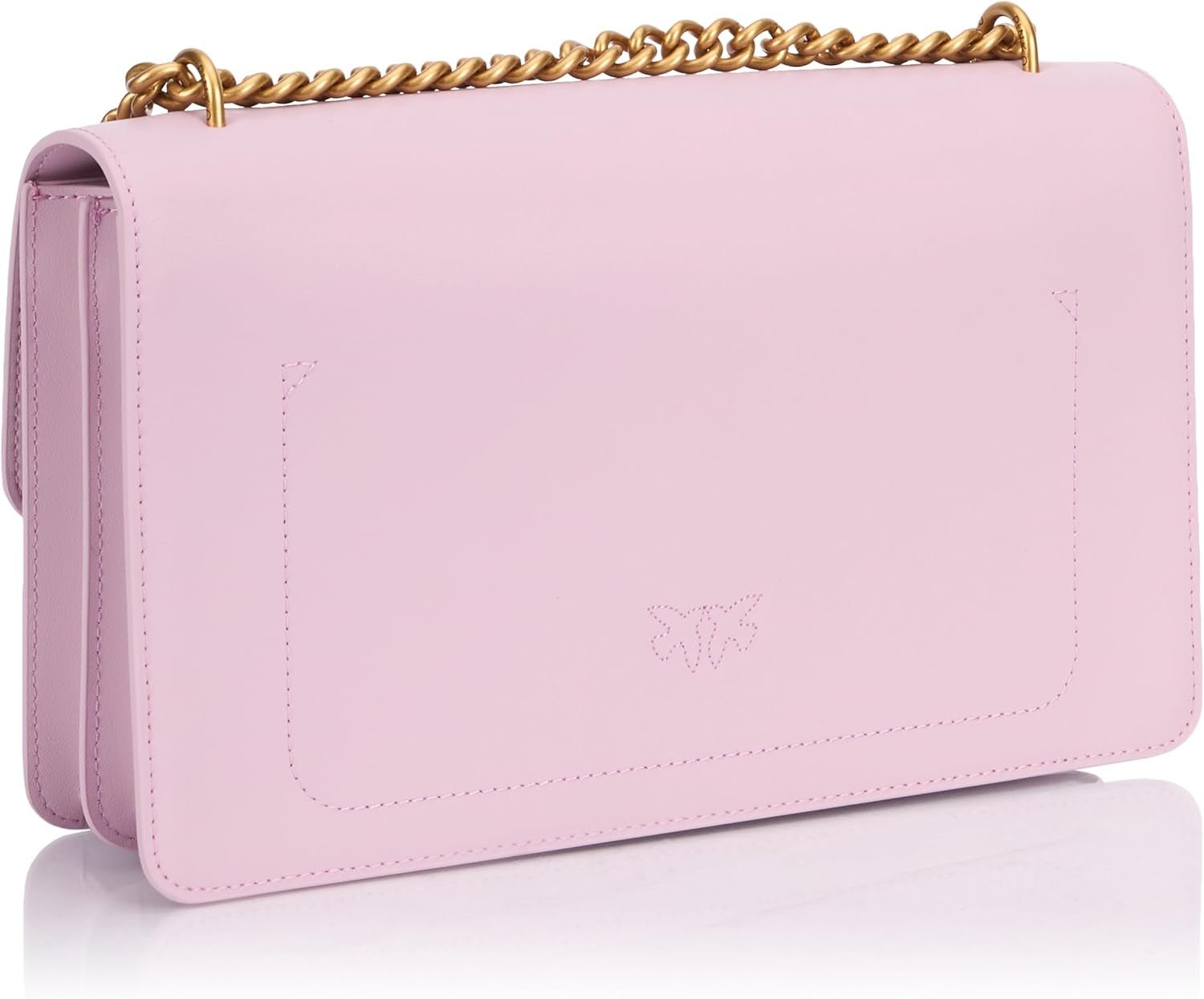 Pinko Love One Classic Dc Kalbsledertasche, wgq_lilac- Antikgold Damentaschen Naty Shop