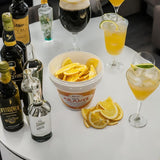 Frische gefriergetrocknete Orangen in halben Scheiben – kalt dehydrierte Orangen für professionelle Cocktails frische gefriergetrocknete Früchte Trockenfrüchte für Cocktails – 1-Liter-Packung ca. 70 dehydrierte Produkte von Naty Shop