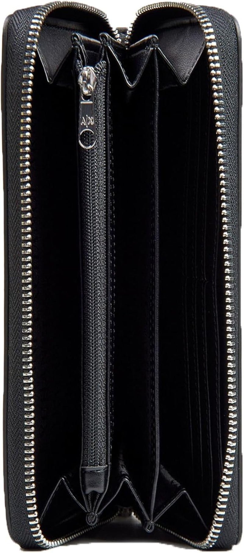 Armani Exchange Melrose Embossed Logo Bi-Fold Wallet für Damen Naty Shop Herrenbrieftasche