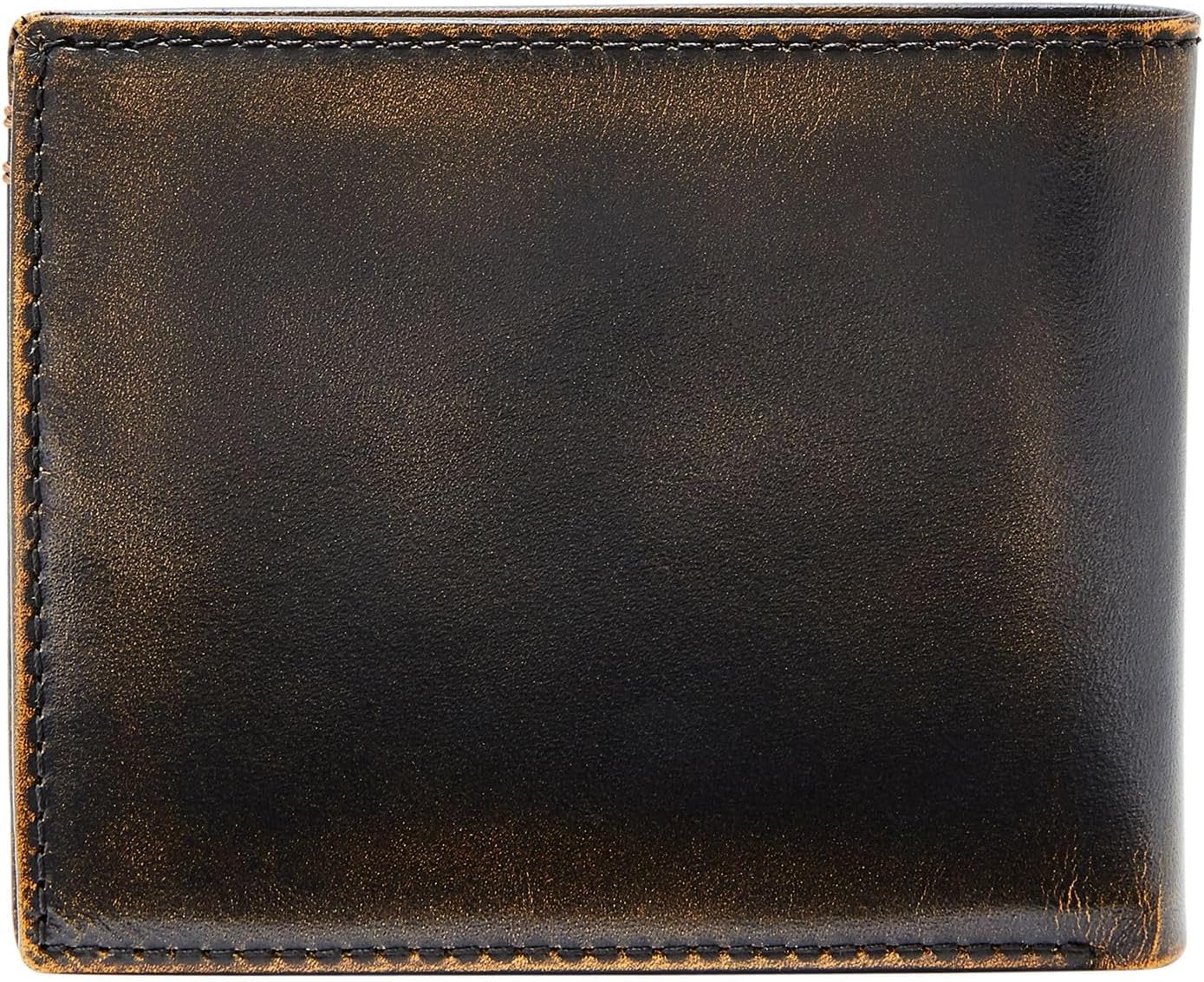 Fossil Wade Bifold-Geldbörse aus Leder für Herren, 11,43 cm L x 1,905 cm B x 8,89 cm H, Herren-Geldbörse Naty Shop