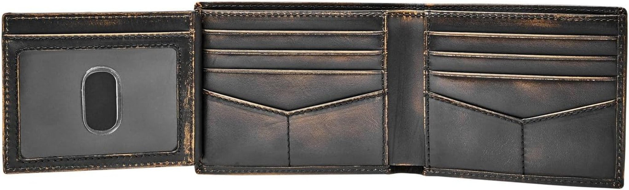 Fossil Wade Bifold-Geldbörse aus Leder für Herren, 11,43 cm L x 1,905 cm B x 8,89 cm H, Herren-Geldbörse Naty Shop
