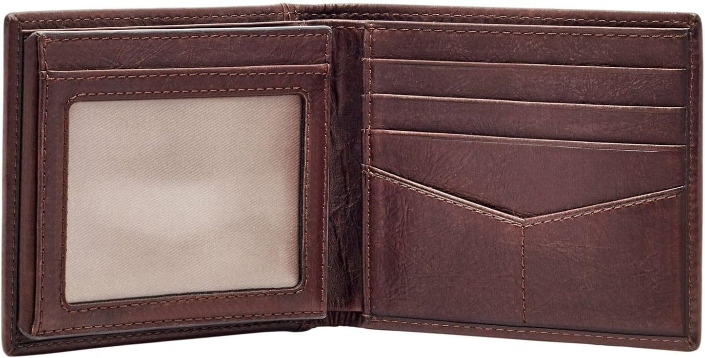 Fossil Herren-Geldbörse aus Ingram-Leder, 11,43 cm L x 1,905 cm B x 8,89 cm H. Herren-Geldbörse Naty Shop