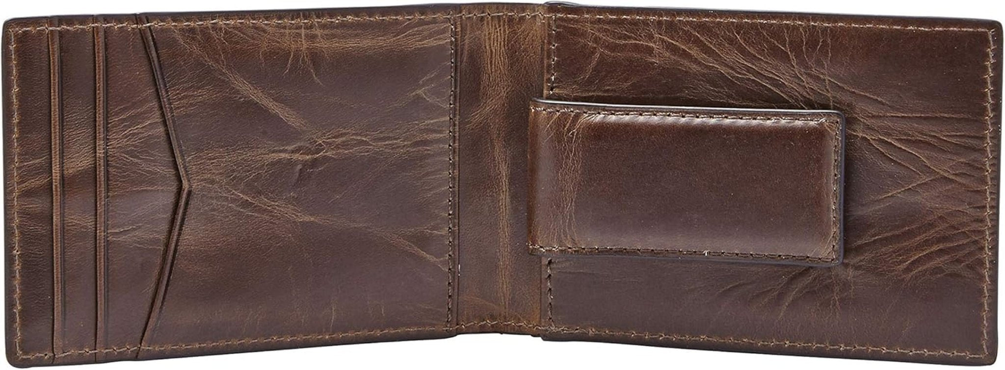 Fossil Andrew Bifold-Geldbörse aus Leder für Herren, 11,5 cm L x 1,9 cm B x 7,7 cm H, Herren-Geldbörse Naty Shop