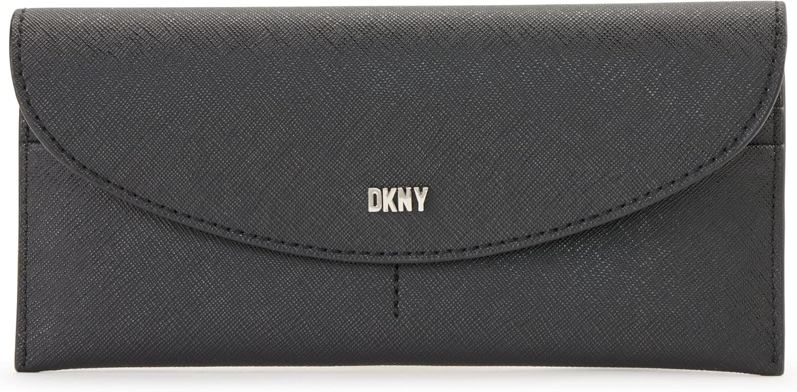 DKNY Phoenix Flap Wallet Damen Naty Shop Geldbörse Schwarz/Silber Einheitsgröße