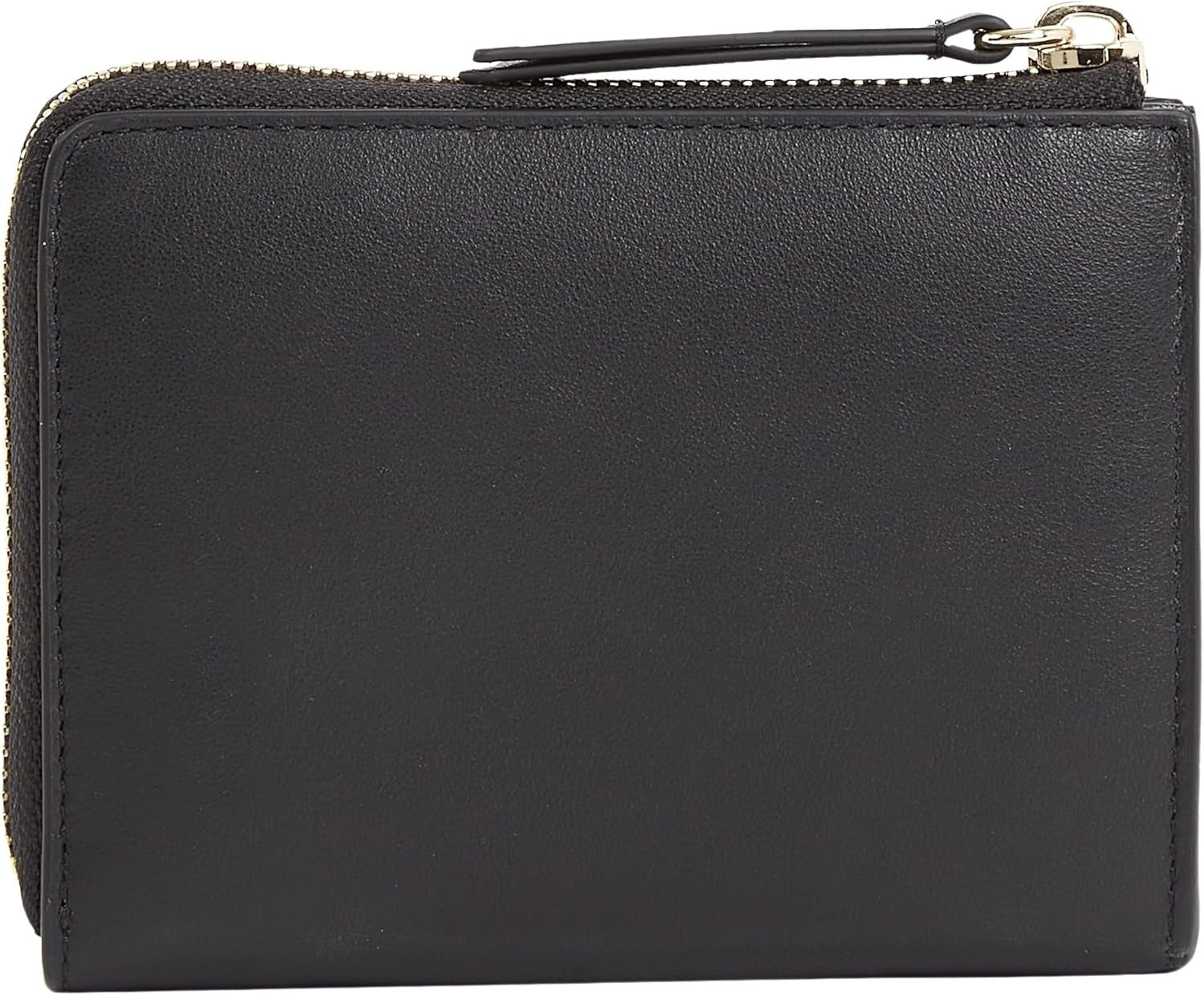 Damenbrieftasche Tommy Hilfiger HILFIGER LEATHER MED ZA, schwarz (Schwarz), OS Damenbrieftasche Naty Shop