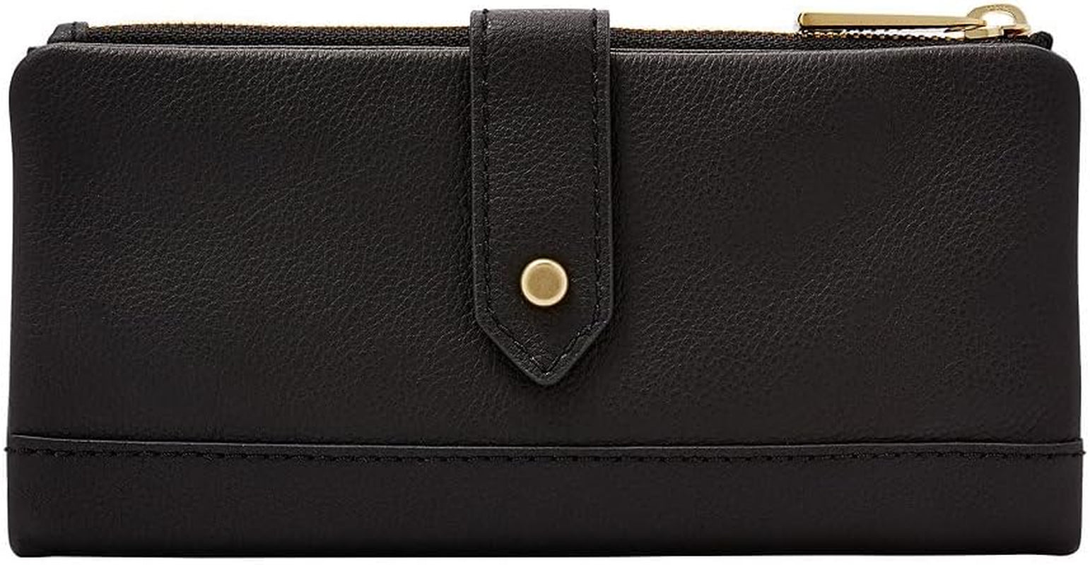 Damen-Leder-Geldbörse Fossil Laine Damen-Geldbörse Naty Shop Schwarz