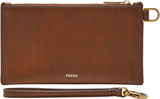 Fossile Geldbörse aus Leder oder Polyester für Damen Damenbrieftasche Naty Shop Brown