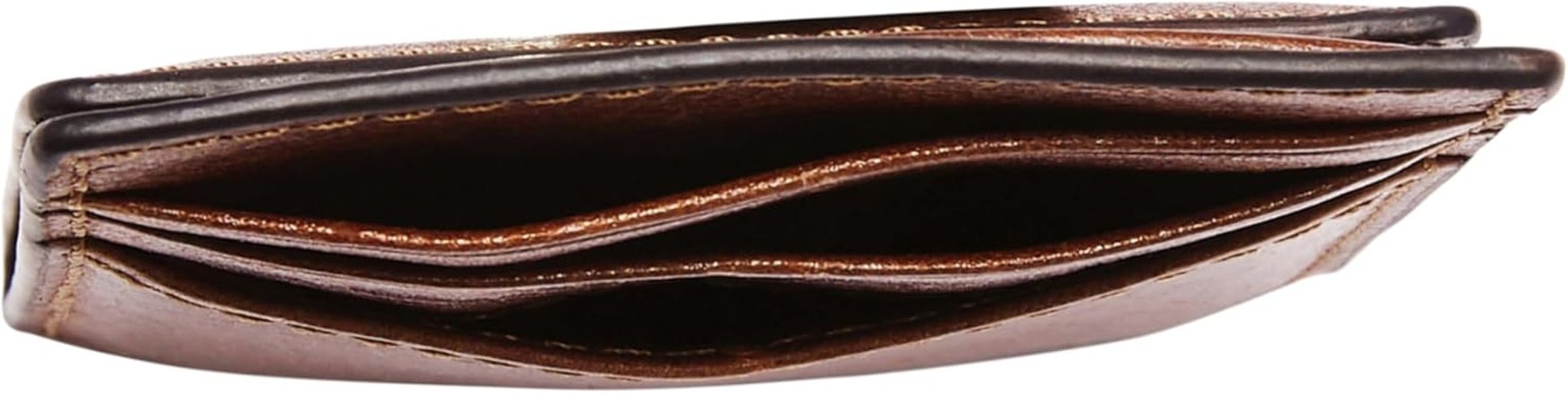 Fossil Andrew-Geldbörse für Herren, Cognac-Ledergeldbörse 7,2 cm L x 0,5 cm B x 10 cm H ML4173222 Herren-Geldbörse Naty Shop