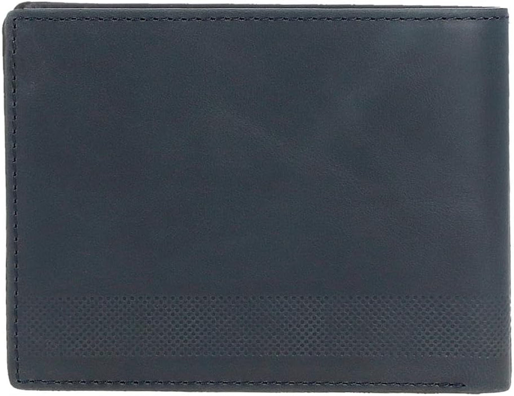 Pepe Jeans Herren-Geldbörse, Blau, 11,5 x 8 x 1 cm, Leder, RFID-geschützte Geldbörse mit Münzfach, Herren-Geldbörse, Naty Shop