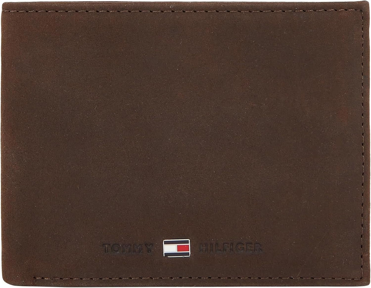 Tommy Hilfiger Johnson Herren-Geldbörse mit Münzfach, Herren-Geldbörse, Naty Shop, Braun