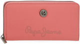 Pepe Jeans Corin Geldbörse mit Kartenfach, Pink, 19,5 x 10 x 2 cm, Polyester und PU von Joumma Bags, Rosa, Einheitsgröße, Geldbörse mit Kartenfächern Damen Geldbörse Naty Shop Standardtitel