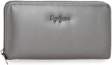 Pepe Jeans Ruby Portemonnaie, Geldbeutel, Portemonnaie, aus Polyester mit Kunstlederdetails. Fächer, Reißverschlüsse. Von Joumma Bags Damenbrieftasche Naty Shop Anthrazit Ruby Wallet