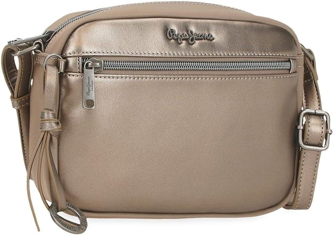 Pepe Jeans Ruby Portemonnaie, Geldbeutel, Portemonnaie, aus Polyester mit Kunstlederdetails. Fächer, Reißverschlüsse. Von Joumma Bags Damen-Geldbörse Naty Shop Rubin Schultergurt