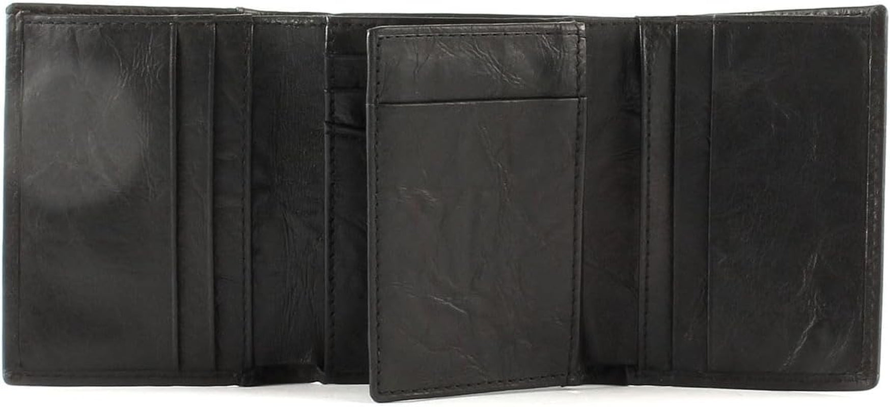 Fossil Neel Leder-Trifold-Geldbörse für Herren, 8,255 cm L x 1,905 cm B x 10,16 cm H Herren-Geldbörse Naty Shop