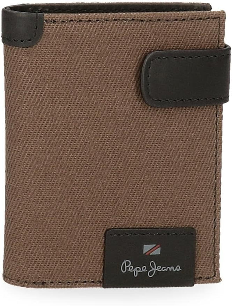 Pepe Jeans Hilltop Geldbörsen Geldbörsen Geldbörsen Lässiges Leder. Von Joumma Bags Herren-Geldbörse Naty Shop Brown Click Wallet