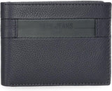 Pepe Jeans Checkbox Rindsleder-Geldbörsen und Geldbörsen Schwarz Braun Blau Grau Geldbörse Herren Naty Shop Blaue Geldbörse
