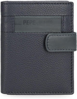 Pepe Jeans Checkbox Rindsleder-Geldbörsen und Geldbörsen Schwarz Braun Blau Grau Herren-Geldbörse Naty Shop Blue Click Wallet