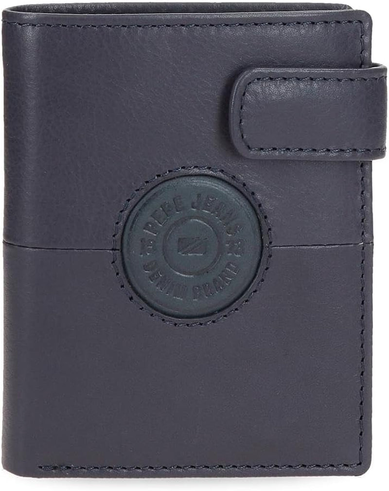 Pepe Jeans Cracker Rindsleder-Geldbörsen und Geldbörsen, Schwarz, Braun, Grün, verschiedene Größen Herren-Geldbörse Naty Shop Brown Click Wallet