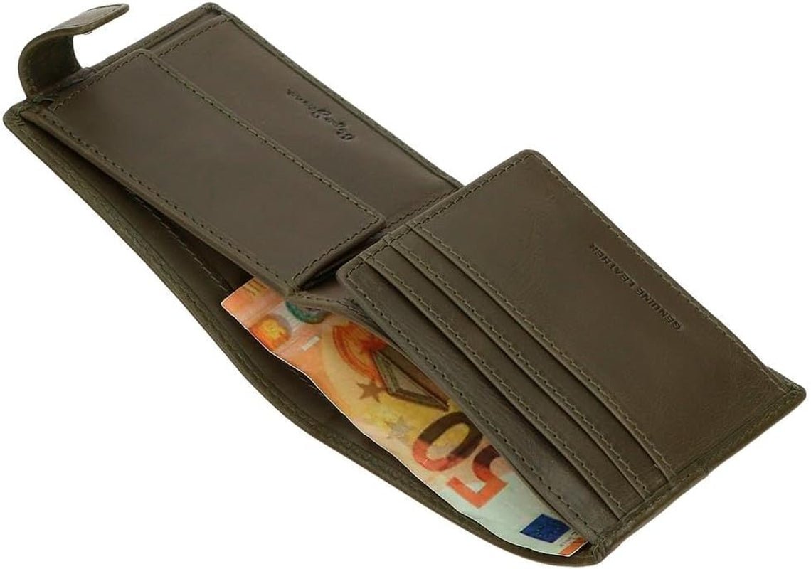 Pepe Jeans Cracker Rindsleder-Geldbörsen und Geldbörsen, Schwarz, Braun, Grün, verschiedene Größen, Herren-Geldbörse, Naty Shop