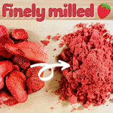 Gefriergetrocknetes Fruchtpulver Erdbeerpulver | Gefriergetrocknetes Erdbeerpulver Erdbeerpulver | Erdbeerpulver Smoothie Erdbeerpudding Trockenfrüchte (100g) Dehydrierte Produkte Naty Shop