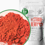 Gefriergetrocknetes Fruchtpulver Erdbeerpulver | Gefriergetrocknetes Erdbeerpulver Erdbeerpulver | Erdbeerpulver Smoothie Erdbeerpudding Trockenfrüchte (100g) Dehydrierte Produkte Naty Shop 100G