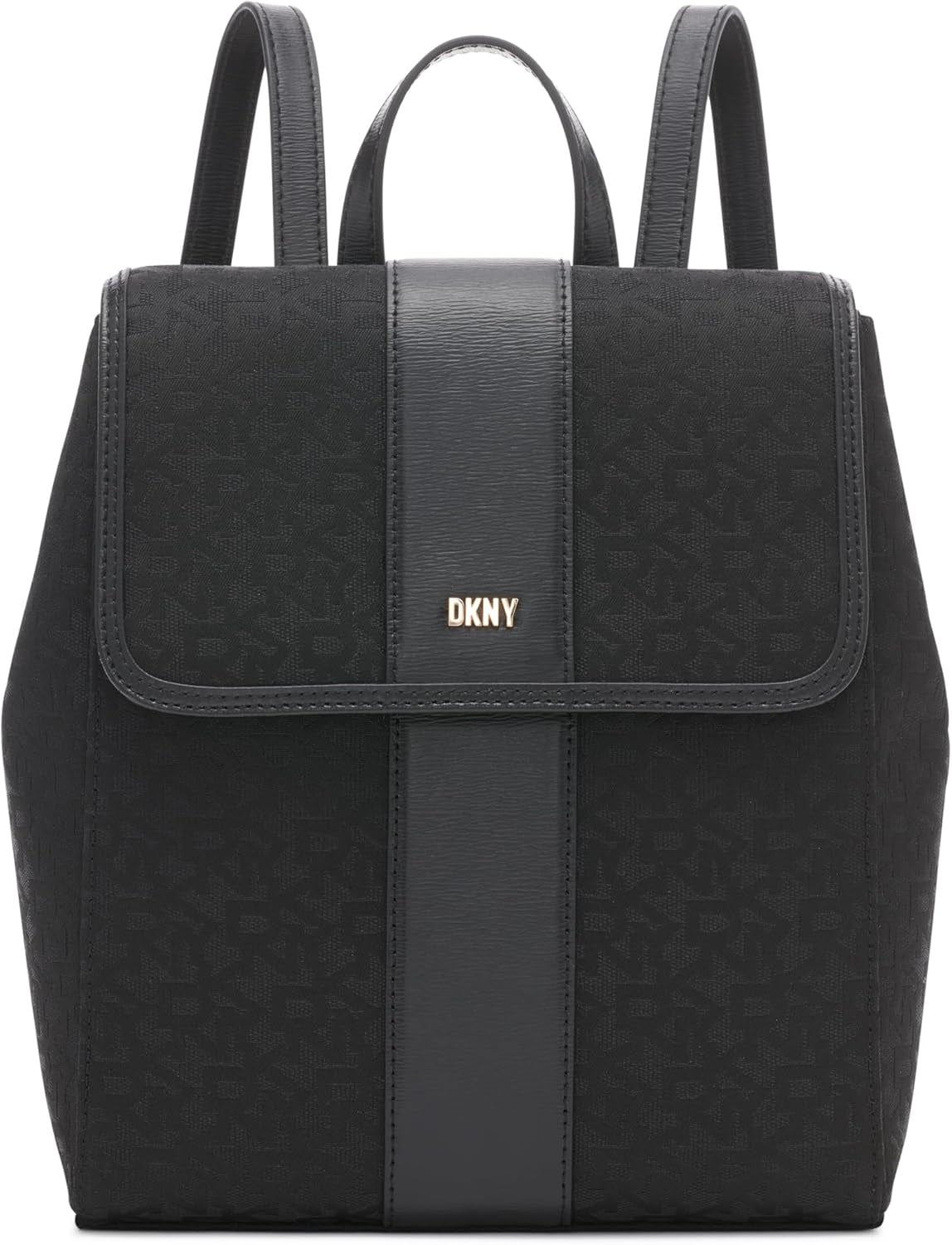 DKNY Damen-Alltagsrucksack, schwarzes Logo/schwarze Damen-Naty-Shop-Taschen Standardtitel