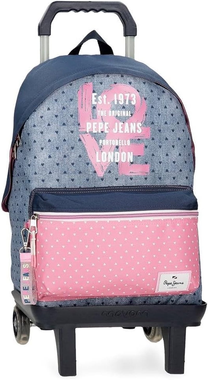 Pepe Jeans Noni Denim Rucksack Premium Rucksäcke und Schulranzen Naty Shop Rucksack 42 + Trolley