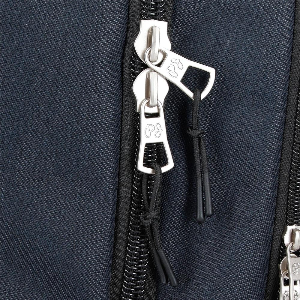 Pepe Jeans Cromwell Schulrucksack, Doppelfach, Schwarz, 33 x 46 x 15 cm, Polyester, 22,77 L, Schwarz, Einheitsgröße, Doppelfach Schulrucksack Premium Rucksäcke und Schulranzen Naty Shop