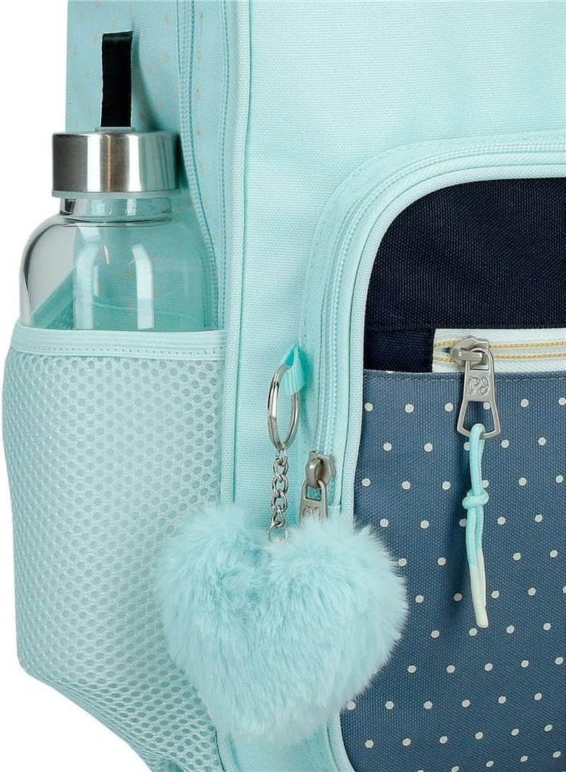 Pepe Jeans Dalma Schulrucksack. Kinderrucksack aus Polyester, breite und verstellbare verstellbare Träger, Vordertasche. Kaufen Sie bei Joumma Bags Naty Premium-Rucksäcke und Schulranzen