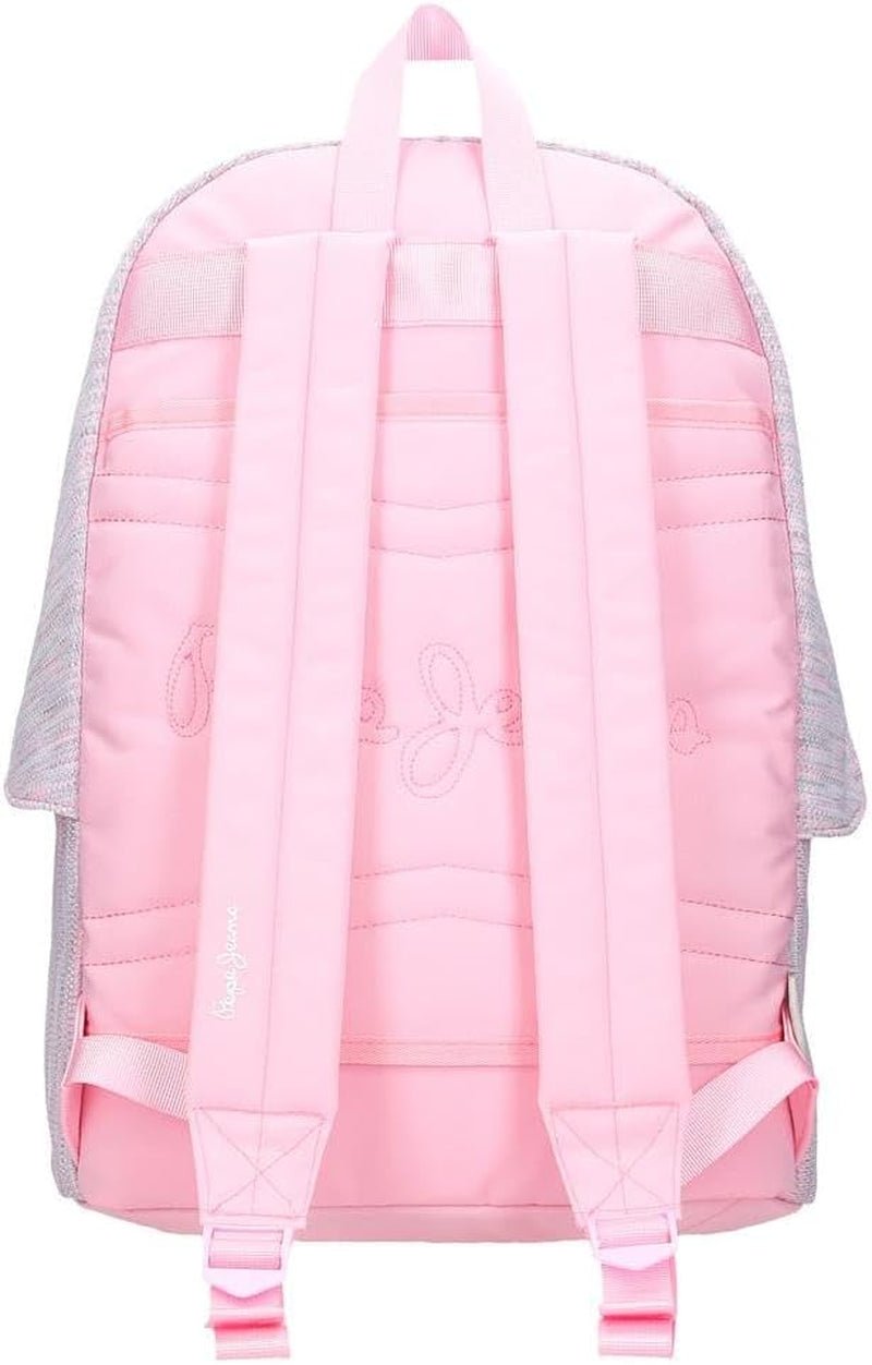 Pepe Jeans Miri Schulrucksack, Pink, 31 x 44 x 17,5 cm, Polyester, 22,79 l, Pink, Schulrucksack Premium Rucksäcke und Schulranzen Naty Shop