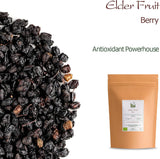 Bio-Schwarzer Holunder - ganze Sambucus-Beeren - Holunder Dehydrierte Produkte Naty Shop