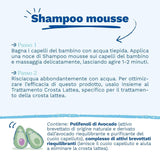 Mousse-Shampoo für Milchkrusten, Haare, Babys, Kinder, die ganze Familie – Hilft Milchkrusten zu entfernen, sanfte Reinigung, kein Brennen (150 ml) Kinder – Bade- und Hautpflege Naty Shop