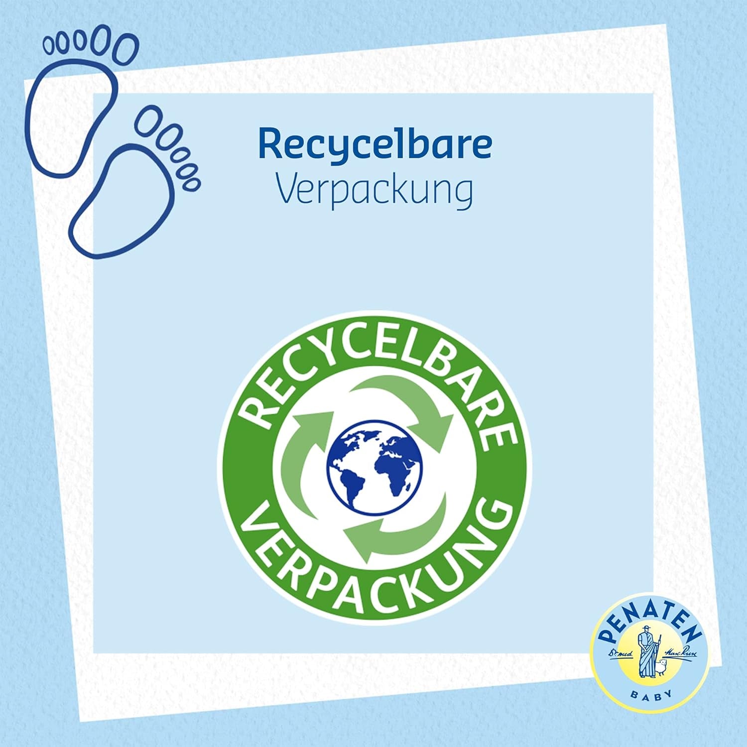 PENATEN Shampoo (400 ml), besonders sanftes Shampoo für Babys, für weiches und leicht kämmbares Haar, so sanft wie reines Augenwasser, in recycelbarer Verpackung (2er-Pack) Kinder - Bade- und Hautpflege Naty Shop