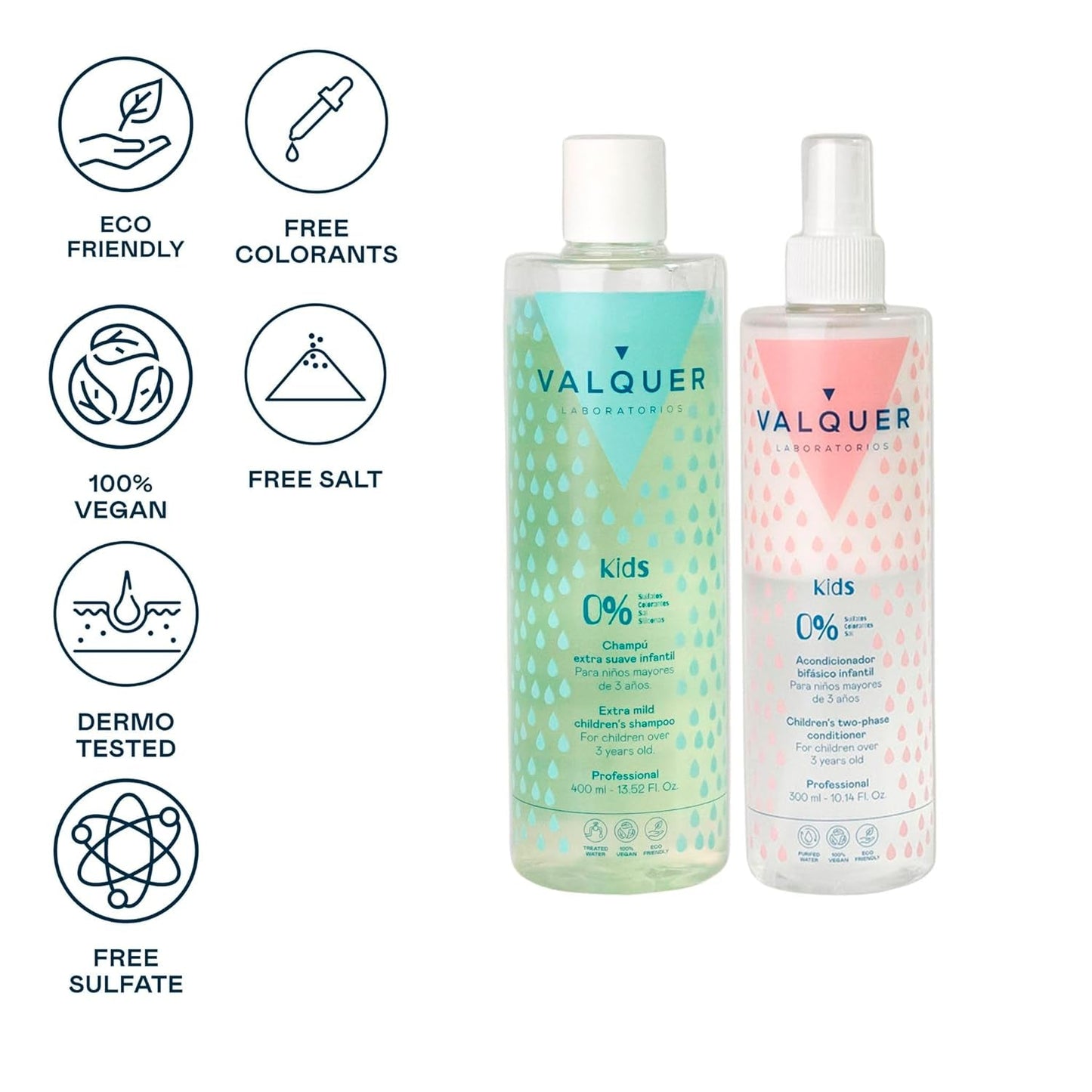 Valquer Kindershampoo und Haarspülung ohne Silikone, ohne Sulfate, für Kinder Kinder - Bad und Hautpflege Naty Shop