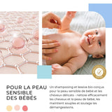 Shampoo und Reinigungsgel 2 in 1 Daily Gentle Baby Shampoo & Reinigungsgel – vegan und biologisch – mit 98 % natürlichen Inhaltsstoffen – Shampoo ohne Tränen für Kinder und Babys – 300 ml Kinder – Bade- und Hautpflege Naty Shop