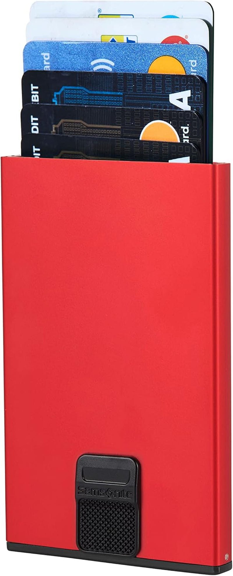 Samsonite Alu Fit SLG - Kartentasche, 10,2 cm, Rot (Rot) Herren-Geldbörse Naty Shop