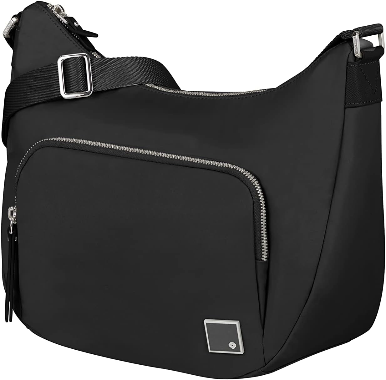 Samsonite Essentially Karissa - Umhängetasche M, 36 cm, Schwarz (Schwarz) Damentaschen Naty Shop Schwarz (Schwarz) Umhängetasche M