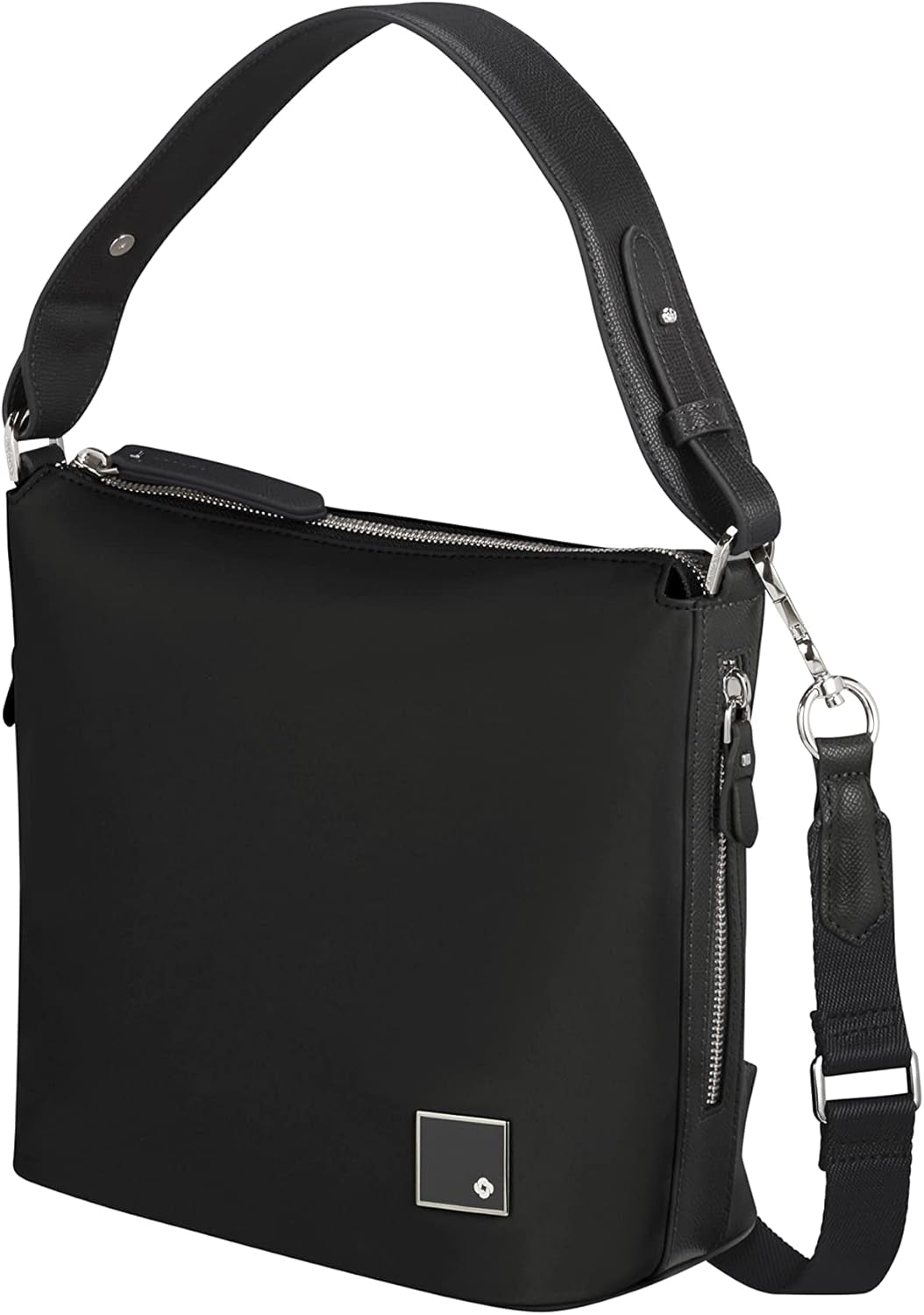 Samsonite Essentially Karissa - Reisetasche S, 27 cm, grau (Dove Grey) Taschen Damen Naty Shop Schwarz (black)