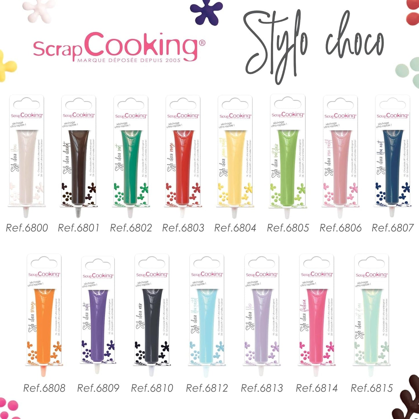 ScrapCooking – Lebensmittelfarbe, verschiedene Farben, Tube zum Schreiben, 25 Gramm Naty Shop Zuckerpaste