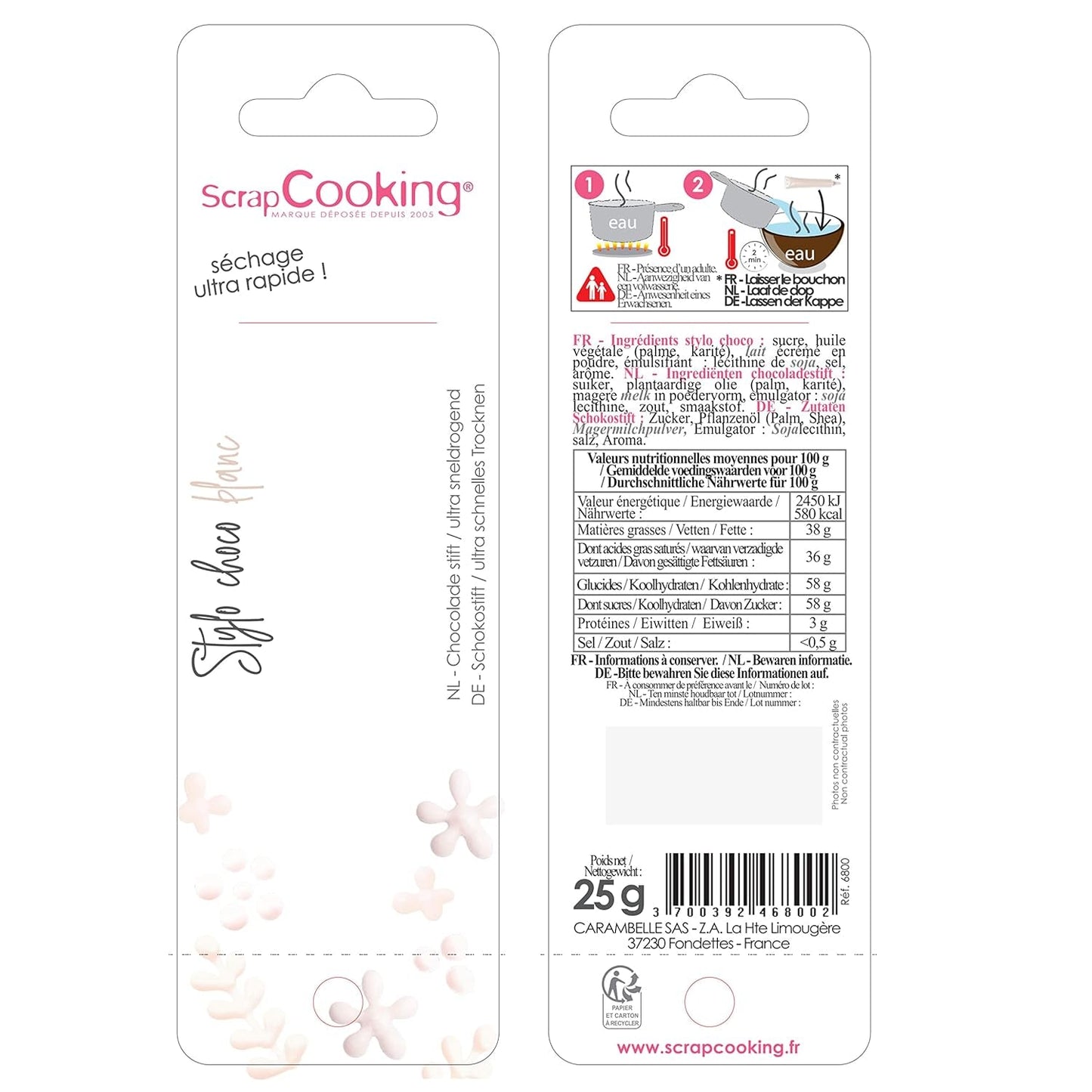 ScrapCooking – Lebensmittelfarbe, verschiedene Farben, Tube zum Schreiben, 25 Gramm Naty Shop Zuckerpaste
