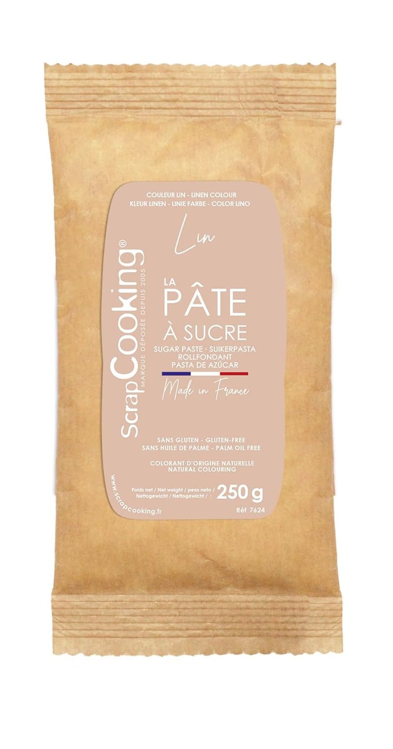 ScrapCooking - Pâte à Sucre Vert Sauge 250g - Colorant d'Origine Naturelle - Sans Gluten, Sans Huile de Palme - Pour Gâteaux, Pâtisseries Anniversaire - Vert Pastel - Fabrikie en France - 7621 Zuckerpaste Naty Shop Beige